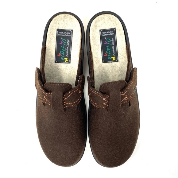 FIDELIO FELT Comfort CLOGS 51-351 Brown - Picture 6 of 7